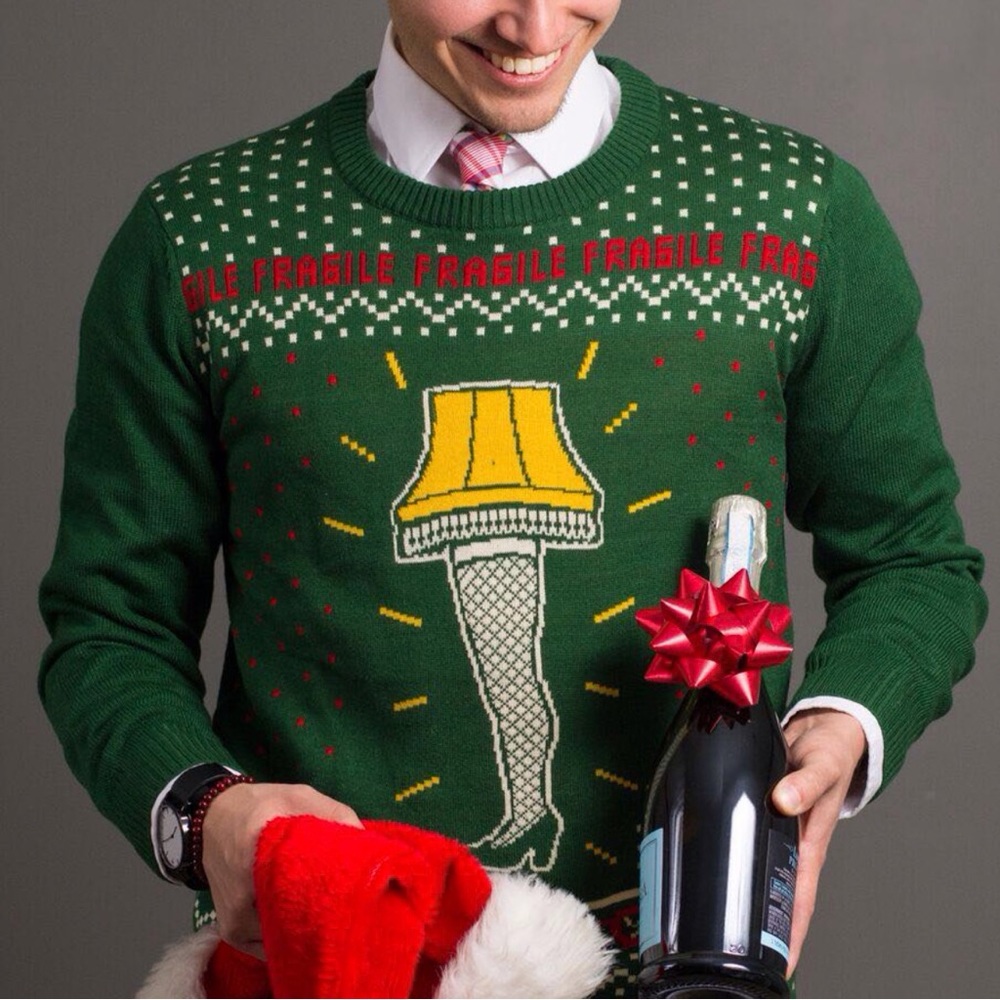 A CHRISTMAS STORY “FRAGILE” SWEATER